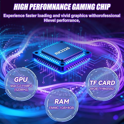 Miniatura 6 de XF40H - Consola de juegos portátil, consola de juegos retro blanca de 64 GB con pantalla IPS 4K HD de 4.0 pulgadas, más de 20.000 juegos clásicos