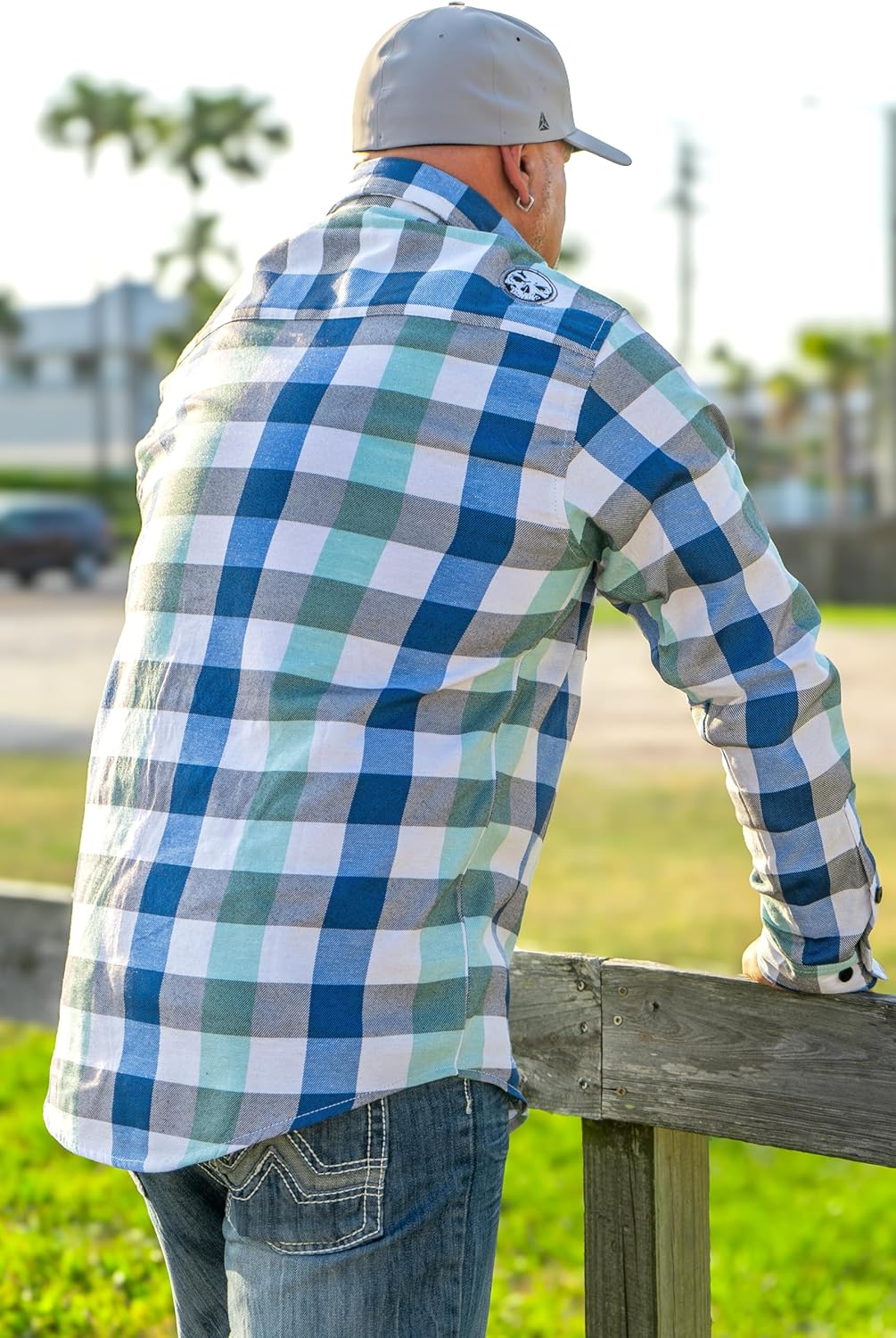 Demons Behind Me The Sea Breeze Flannel (Hidden Snap Collars) - Image 3