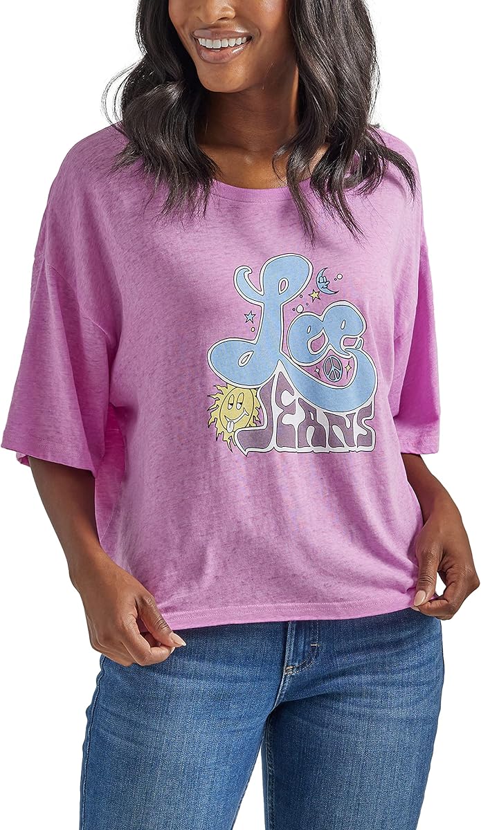 Lee Women's Boxy Crop Graphic T-Shirt