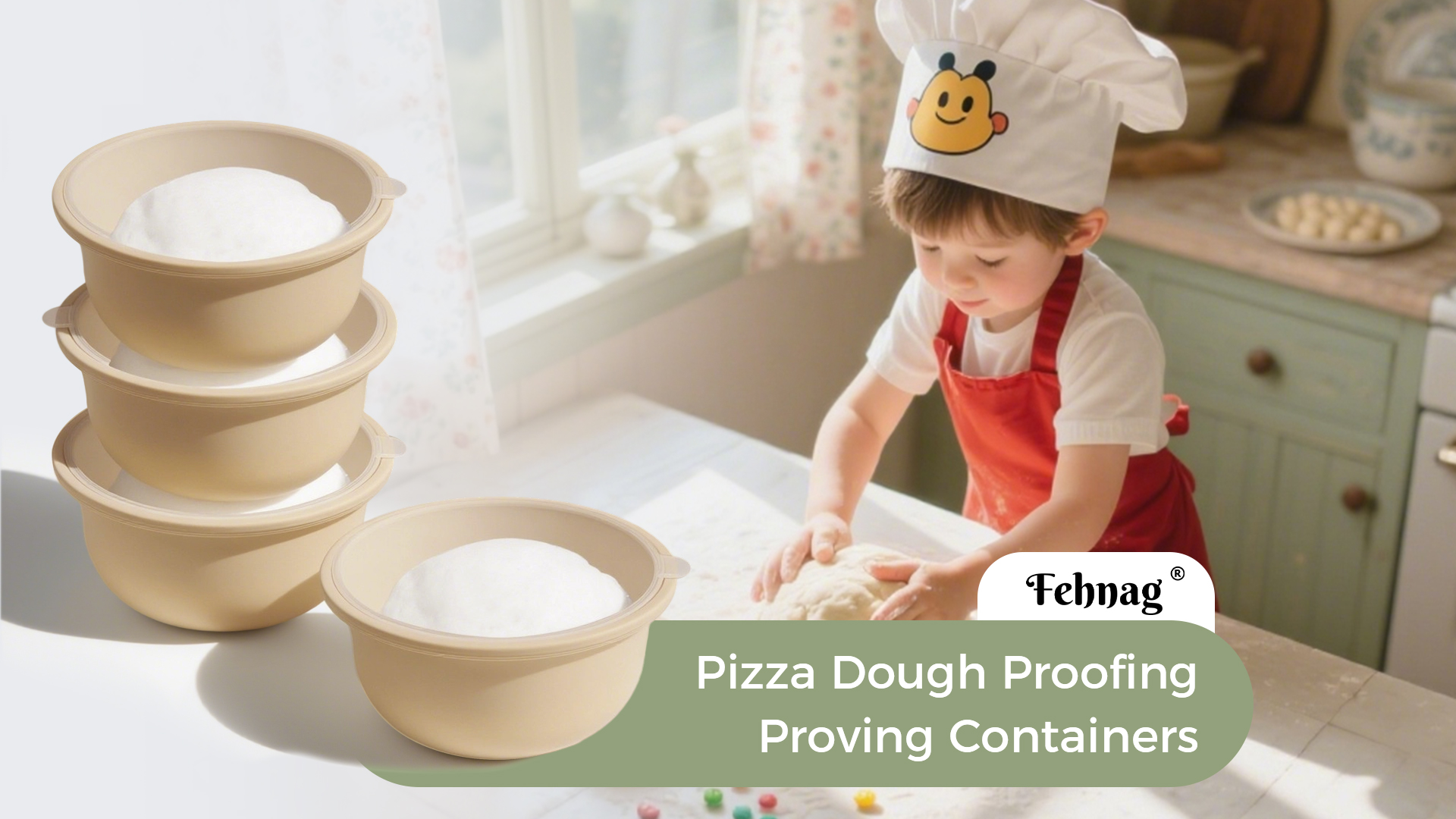 KEVJES Recipientes De Prueba De Masa De Silicona Con Tapas Herméticas, Paquete De 4, 16.9 Fl Oz (2 Grises Espaciales+ 2 Verdes