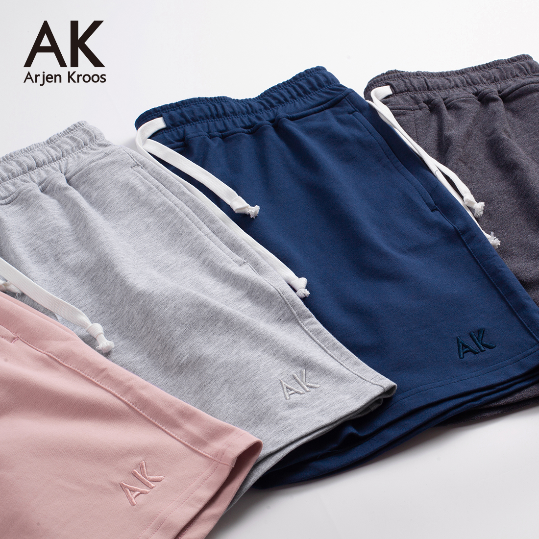 メンズウェア MARK&LONA Atomic Sweat Shorts Arjen Kroos Men's Sweat Cotton Shorts 5 Inch Running Shorts with