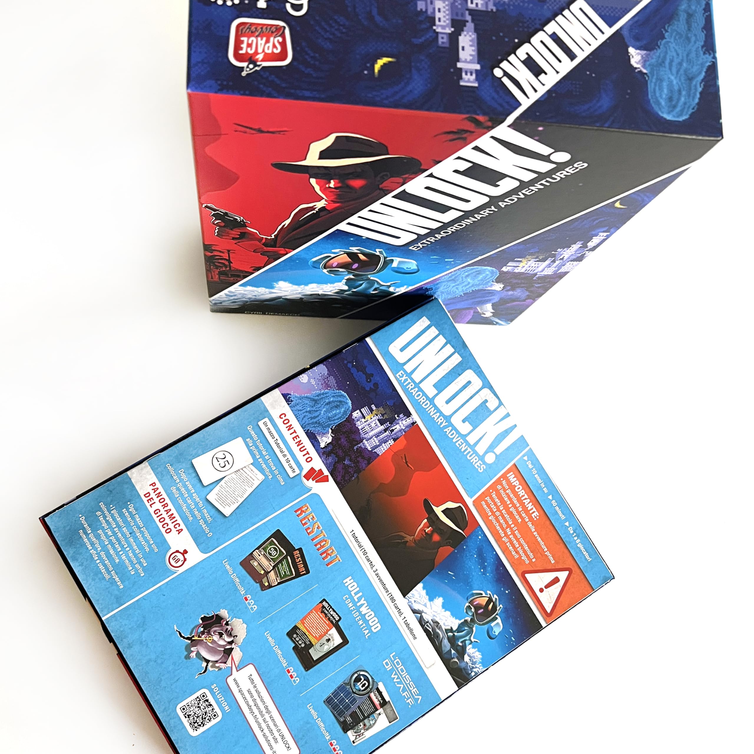 Asmodee - ¡Desbloquea! Aventuras extraordinarias, juego de mesa con aplicación, Escape Room, 1-6 jugadores, más de 10 años, edición italiana