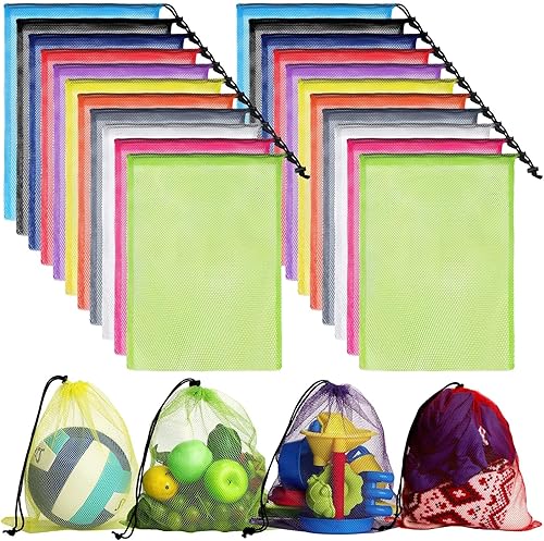 44 bolsas de malla con cordón de 13.78 x 15.75 pulgadas, bolsas de malla grandes con cordón de malla, bolsa de lavandería con cordón, bolsa de