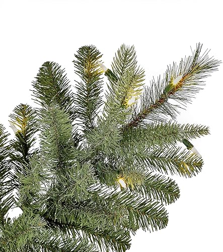 Miniatura 8 de Árbol de Navidad artificial de abeto noruega preiluminado de 7.5 pies, luces LED blancas cálidas