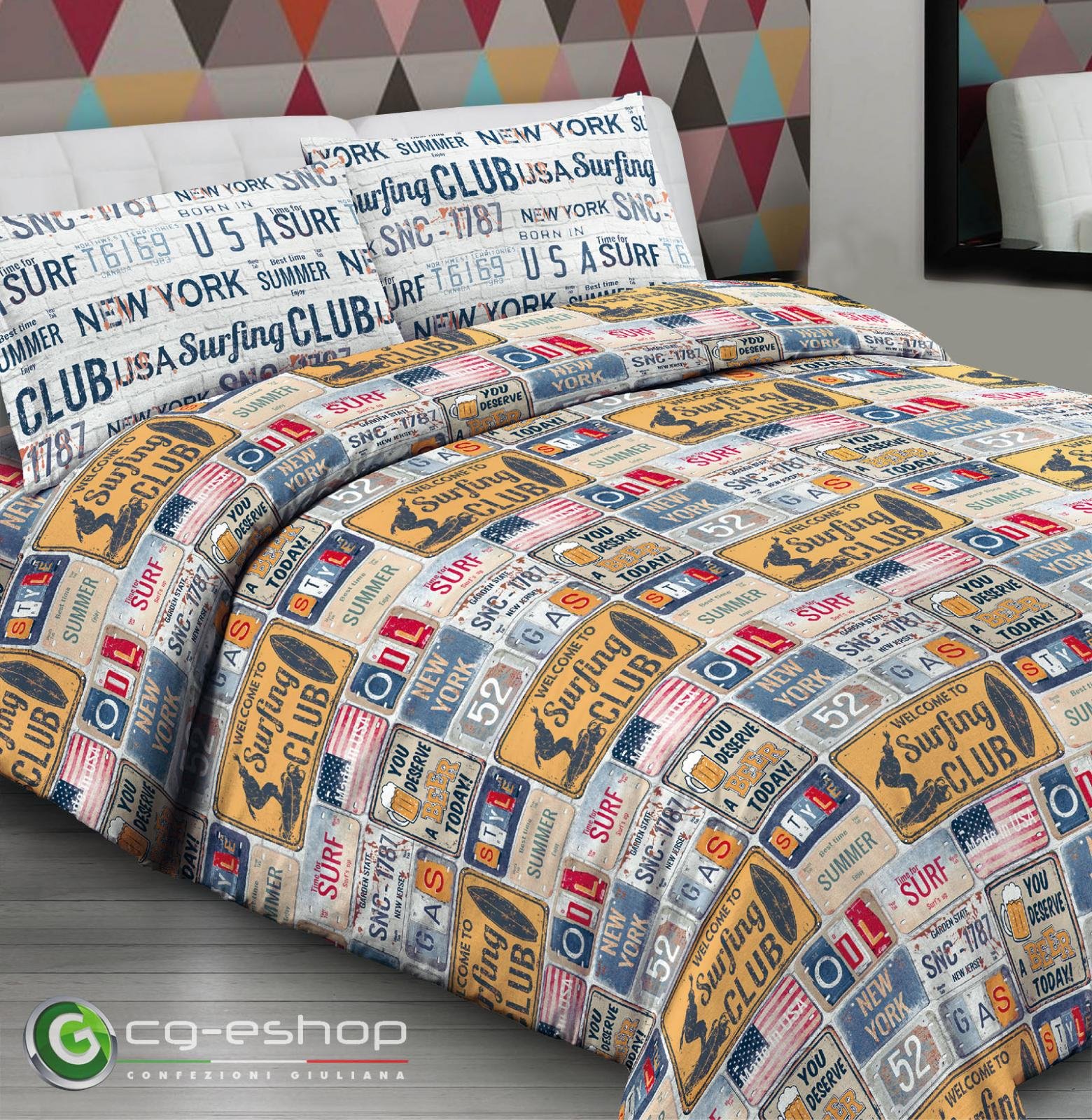 Copriletto Piquet Primavera Estate 100% Cotone Disegno Lily Matrimoniale Blu 93283101