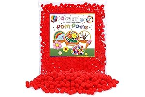 500PCS Red Craft Pom Poms: Unleash Your Creativity with Caydo's Mini Decorative Balls