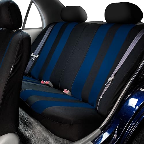 Miniatura 3 de FH Group Juego de tres filas de fundas de asiento de coche de 7 plazas compatibles con bolsa de aire y banco dividido, ajuste universal para