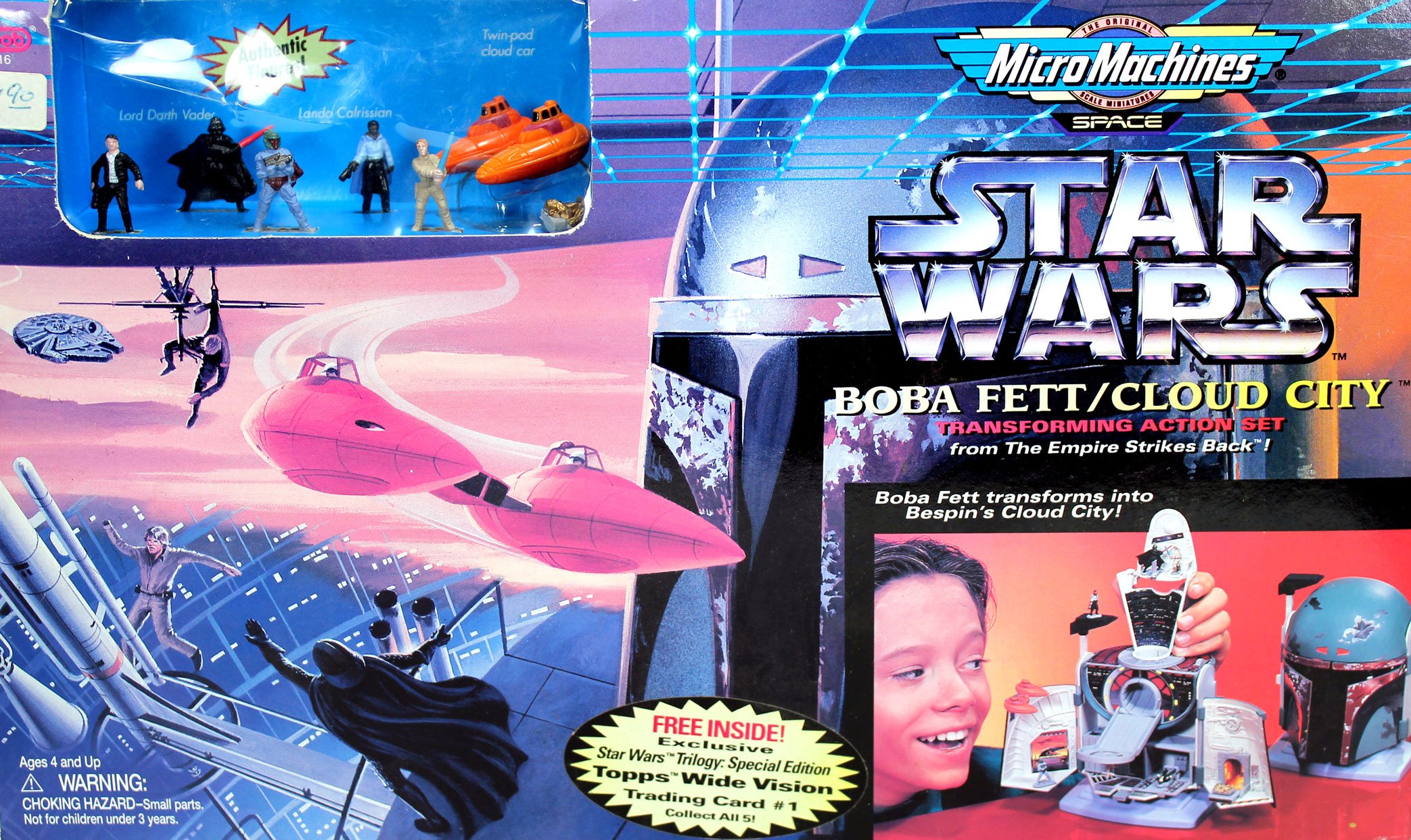Galoob Star Wars MicroMachines Boba Fett Cloud City Transforming Action Set