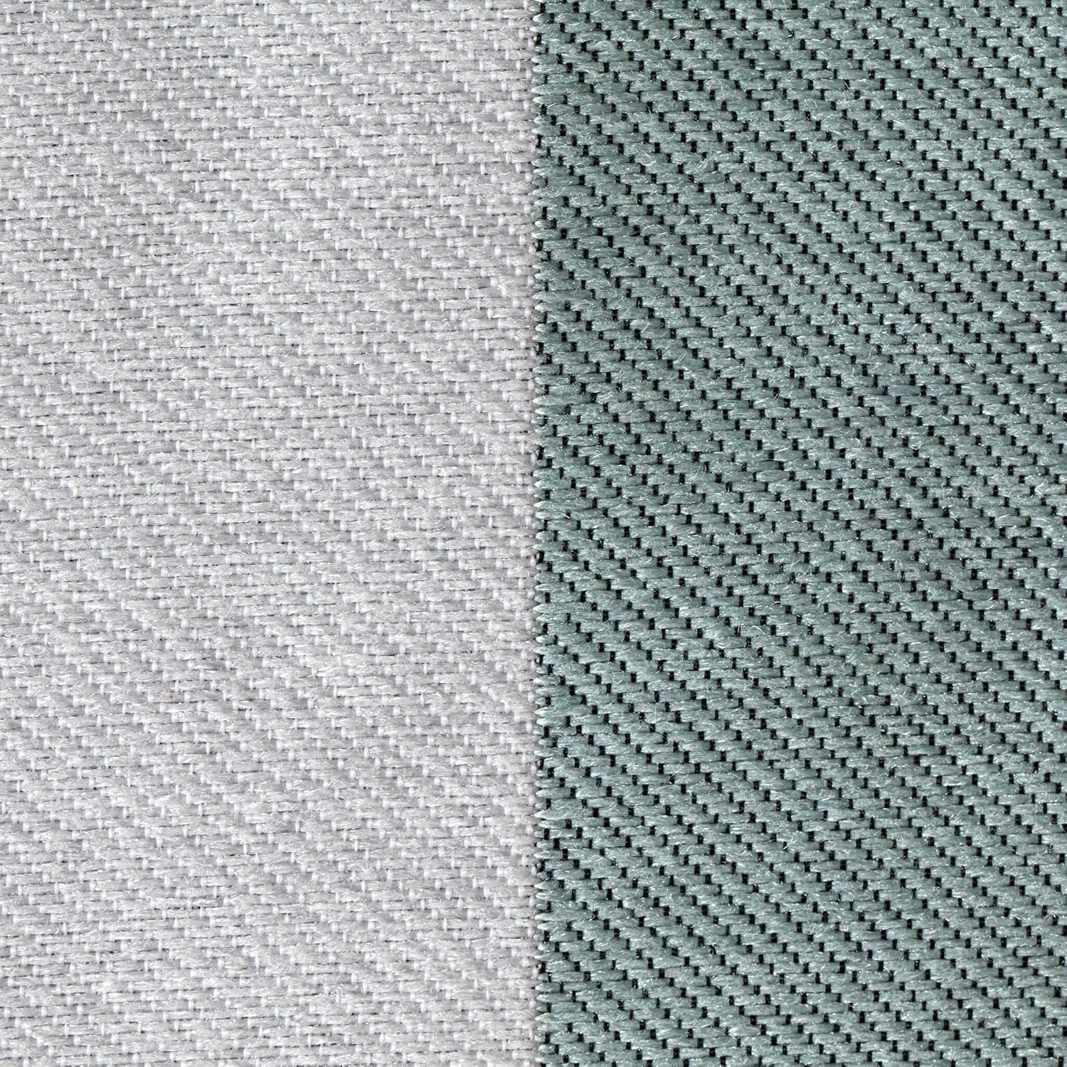 Anji Mountain 100% Handmade & Handcrafted Comfortable Home Décor Outdoor Pouf Ottoman Footrest for Living Room, Bedroom, Nursery, Kidsroom, Patio Furniture - (18" x 18" x 18"- Teal-Ivory)