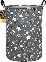 Vista 25 de HUNRUNG Cesta de Ropa Sucia, Cesta de Almacenamiento Grande de Tela de Lona Ligera Organizador de Juguetes Ropa Sucia Plegable Impermeable