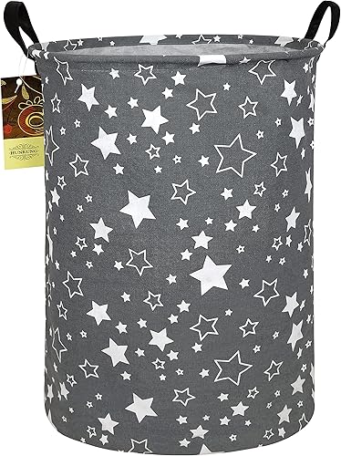 Miniatura 25 de HUNRUNG Cesta de Ropa Sucia, Cesta de Almacenamiento Grande de Tela de Lona Ligera Organizador de Juguetes Ropa Sucia Plegable Impermeable