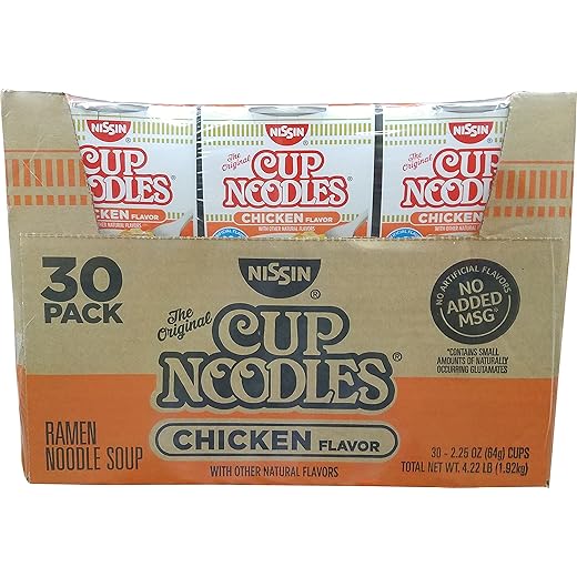 Nissin Cup Noodles Chicken Flavor 30-Count