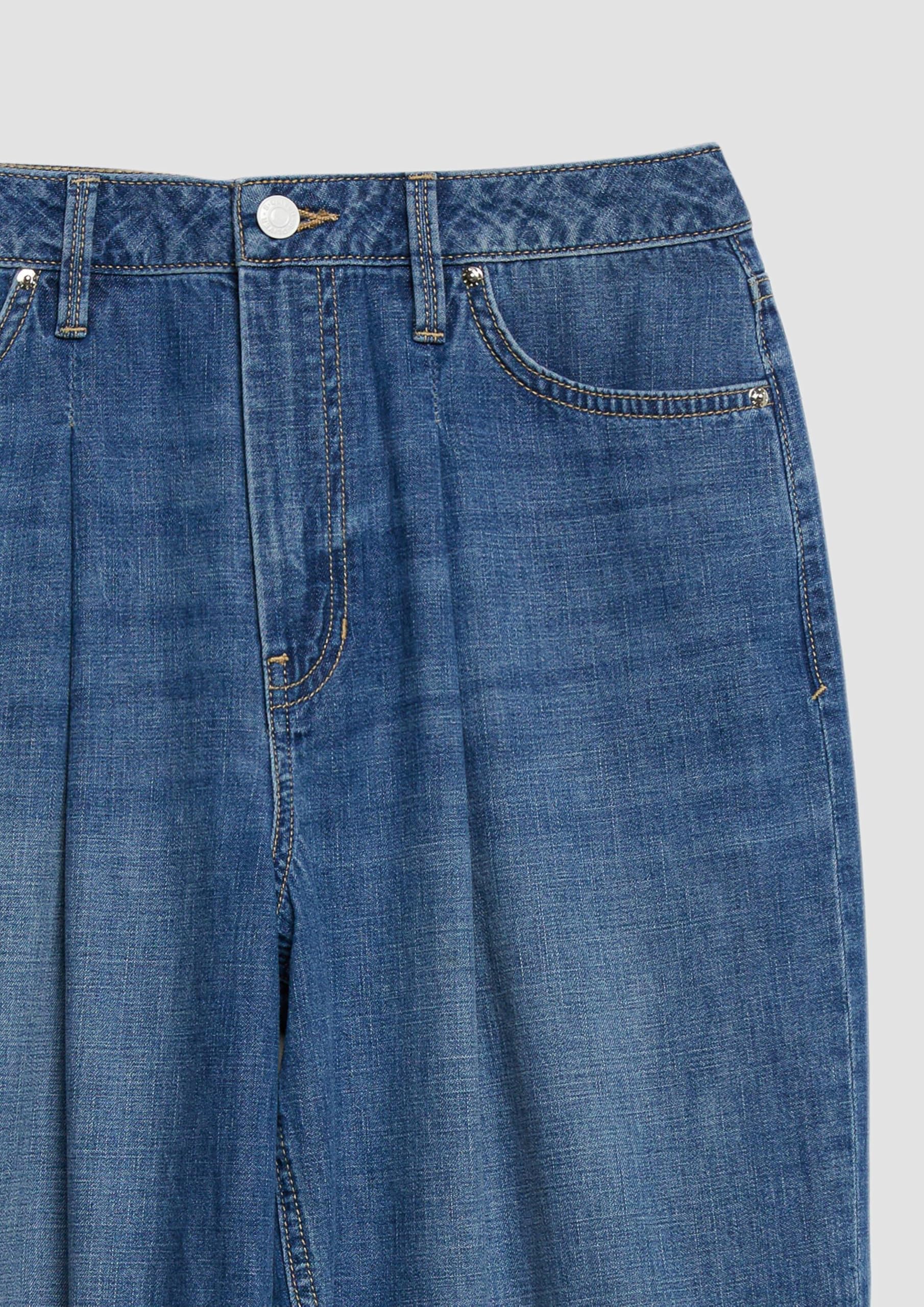 s.Oliver Damen Ankle Jeans, Barrel Leg Ankle-Jeans/Regular Fit/High Rise/Barrel Leg