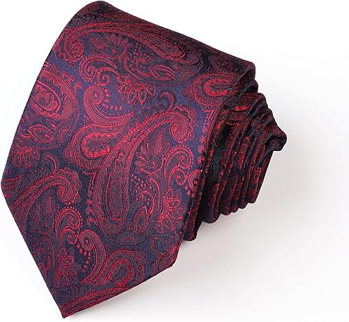 Vista 104 de WeiShang Lote de 6 corbatas clásicas de seda para hombre, corbatas tejidas jacquard