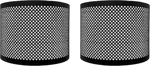 Miniatura 19 de Royal Designs, Inc. HB-643-10PN-2 - Pantalla de lámpara de tambor poco profundo con diseño de plantilla, níquel pulido, 10 x 10 x 8.5, paquete de 2