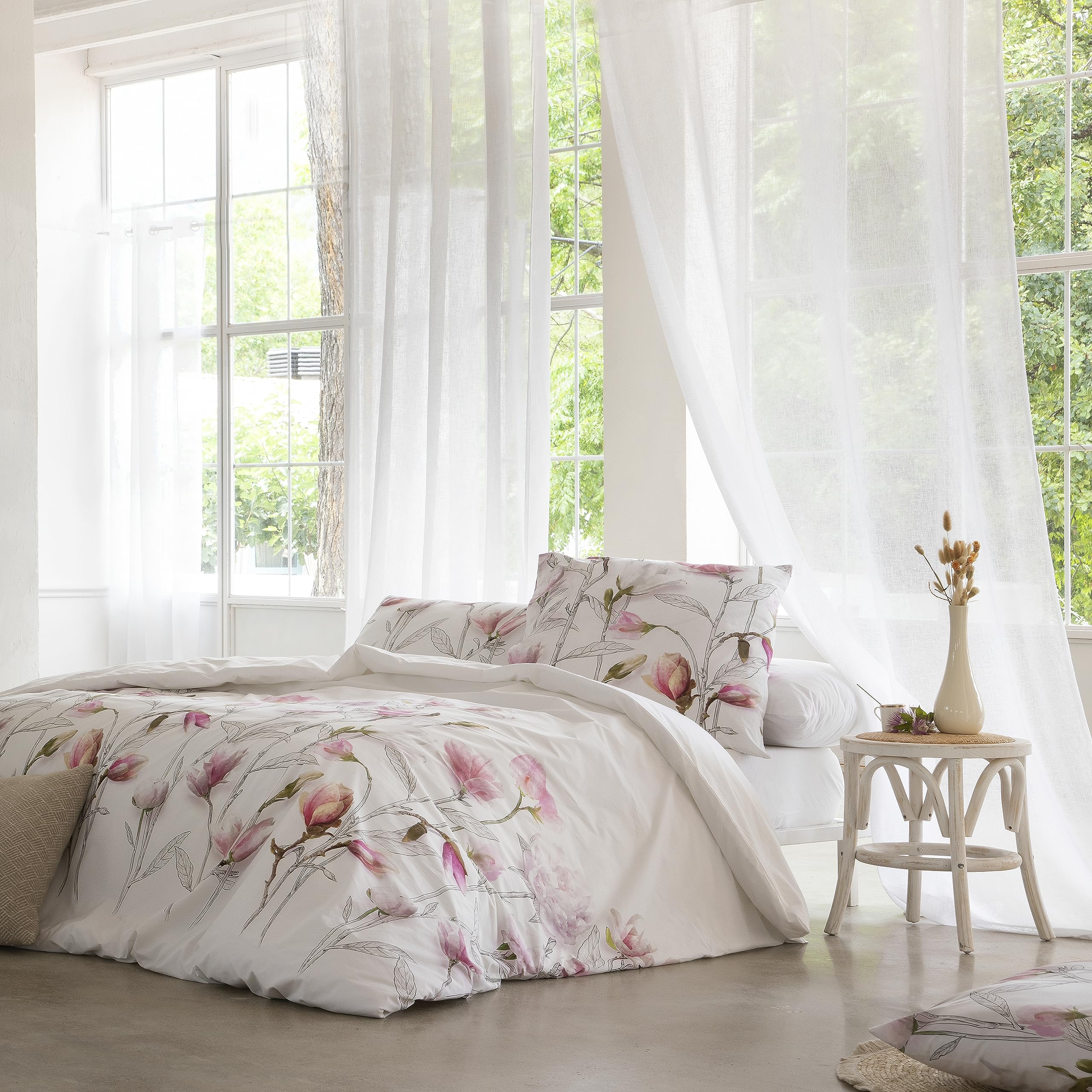 ETHERE MAISON Funda nórdica Sirwater Cama 180 cm - 260x240 cm, algodón 200 Hilos. Cierre con Botones.