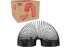 Collector's Edition Black Metal Large Slinky | Classic Walking Spring Toy |...