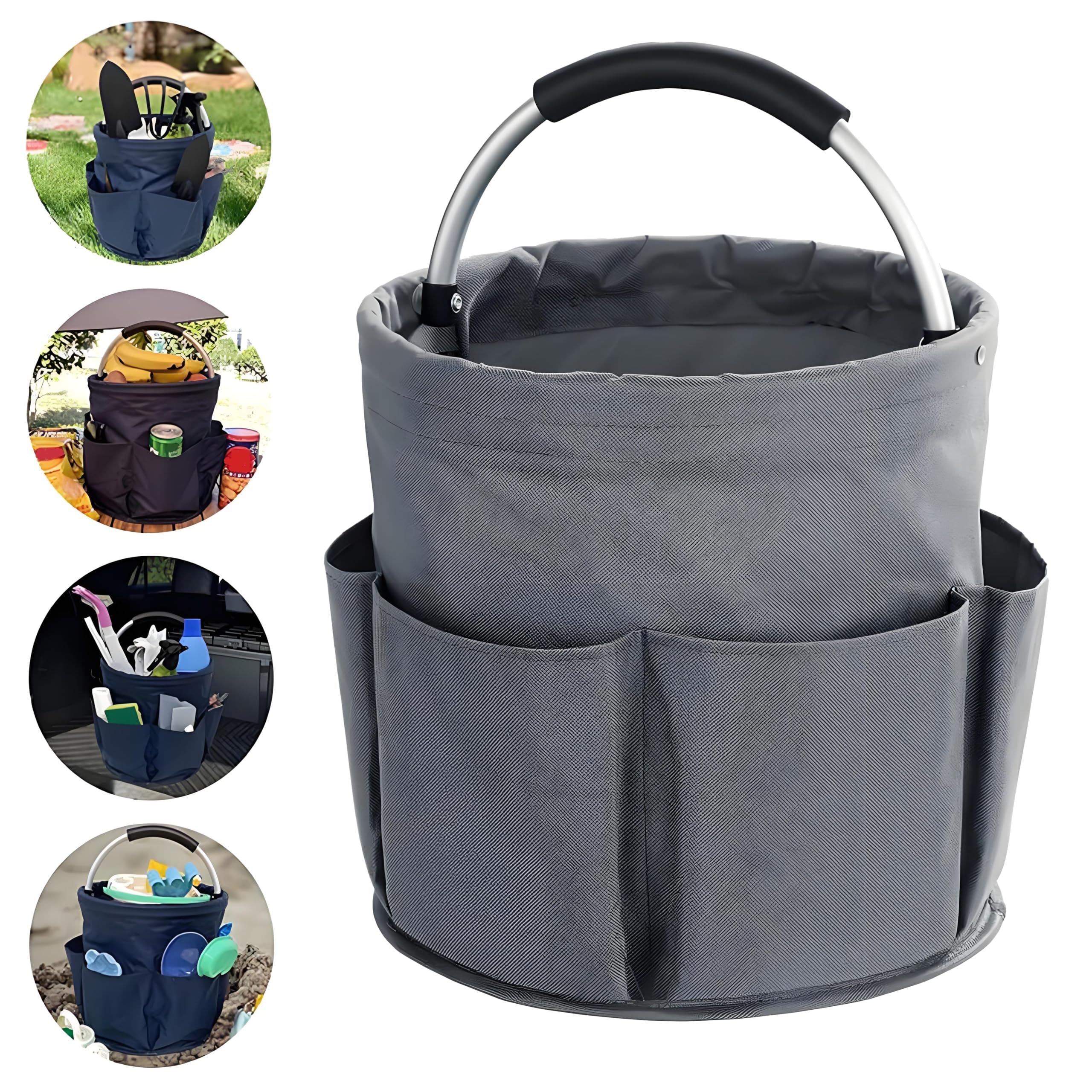 Kiswleon 17L Cleaning Caddy With Handle, Cleaning Basket Organiser