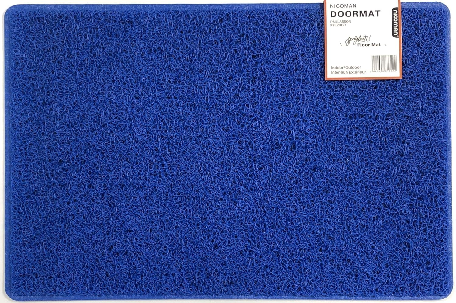 Nicoman Spaghetti Floor Mat Looper Noodle Matt Patio Door Garden Conservatory Doormats(75x45cm,Blue), 44 x 75 cm (Rectangular)