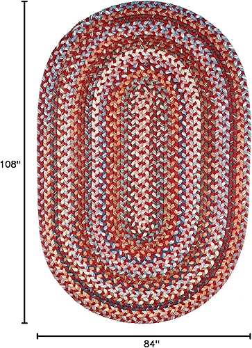 Miniatura 185 de Tapete reversible de lana, texturizado, grueso, trenzado. , Lana, Azul (Blue Dragon) Roca Negra,Azul (Blue Dragon),Mezcla azul y verde,Rojo