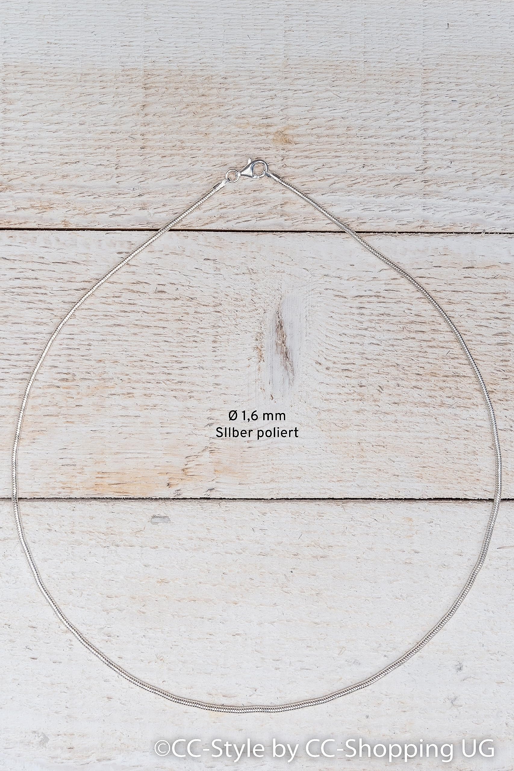 Schlangenkette - 925 Sterling Silber - mit Geschenkbox