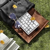 Dierya DK63 Vezeték Nélküli Mechanikus Gamer Billentyűzet, 60% Kompakt, RGB Háttérvilágítás, Bluetooth/2.4G/USB-C, Lineáris Piros Kapcsoló,  8
