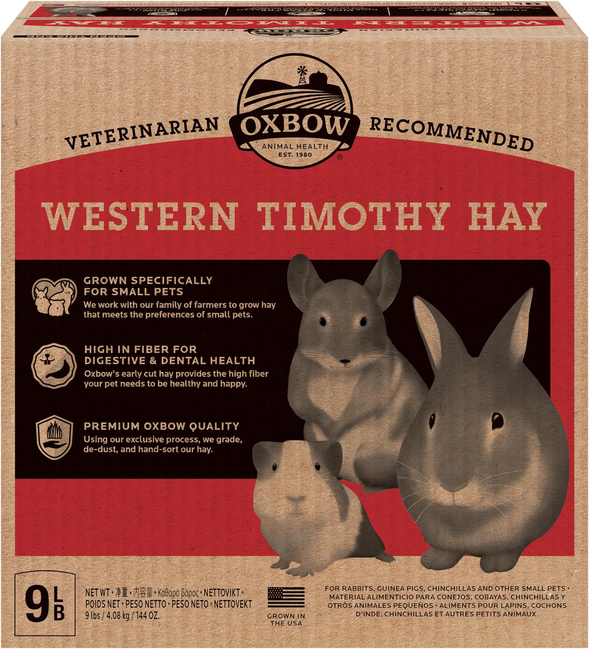Petlife Oxbow Western Timothy Hay for Small Pet, 4.05 Kg