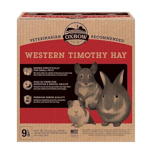 Petlife Oxbow Western Timothy Heno para Mascotas pequeñas, 4,05 kg