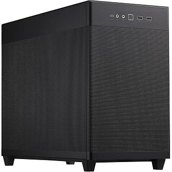 ASUS Prime AP201 MicroATX Case Black (33 Litres, Supports 280 & 360 mm Coolers, Graphics Cards up to 338 mm Length and Standa