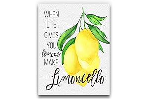 'When Life Gives You Lemons' Farmhouse Lemon Home Wall Decor