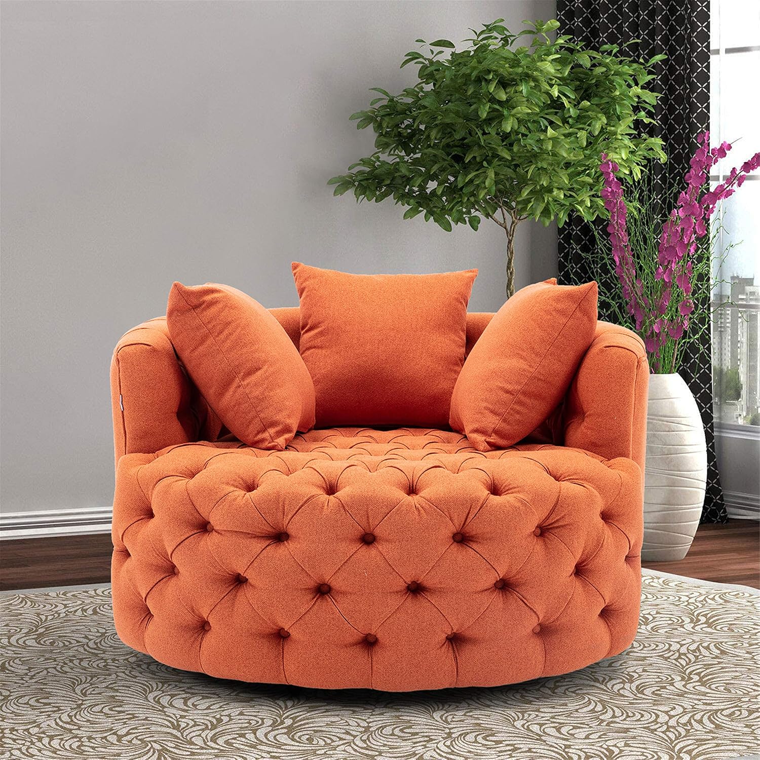 HomSof Swivel Accent Chair Chaise Lounge Indoor leisure
