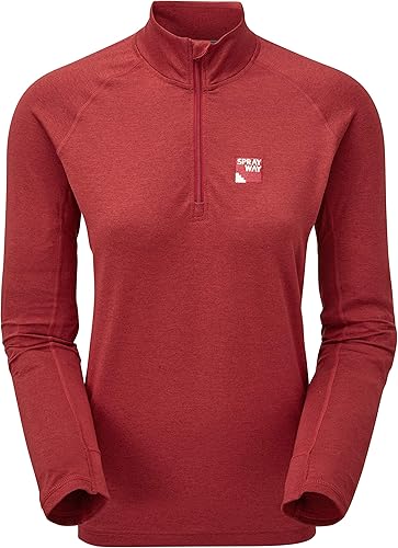 Sprayway Rissa media cremallera para mujer