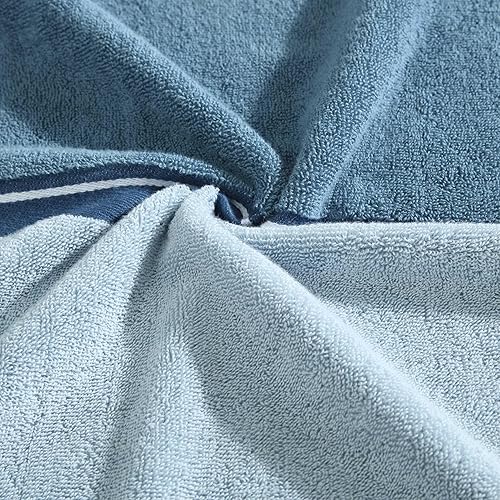 Vista 27 de Nautica - Toallas de baño, 100% algodón esponjoso suave y absorbente, altamente absorbentes y de secado rápido, toallas de baño de peso medio