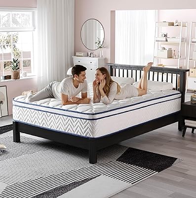 12 Inch Twin Hybrid Mattress in a Box - Gel Memory Foam & Pocket Springs for Support & Pressure Relief, CertiPUR-US Certified, Fiberglass-Free (38x75 Inches)