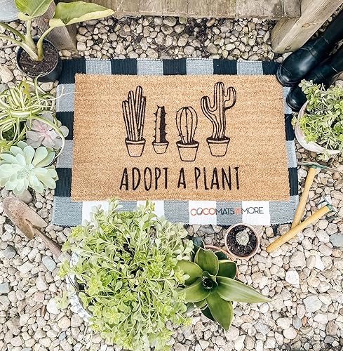 COCO MATS 'N MORE Tapete de bienvenida - Wizards Welcome Tamaño 18 x 30 pulgadas - Tapetes de puerta exterior con cerdas de coco resistentes que