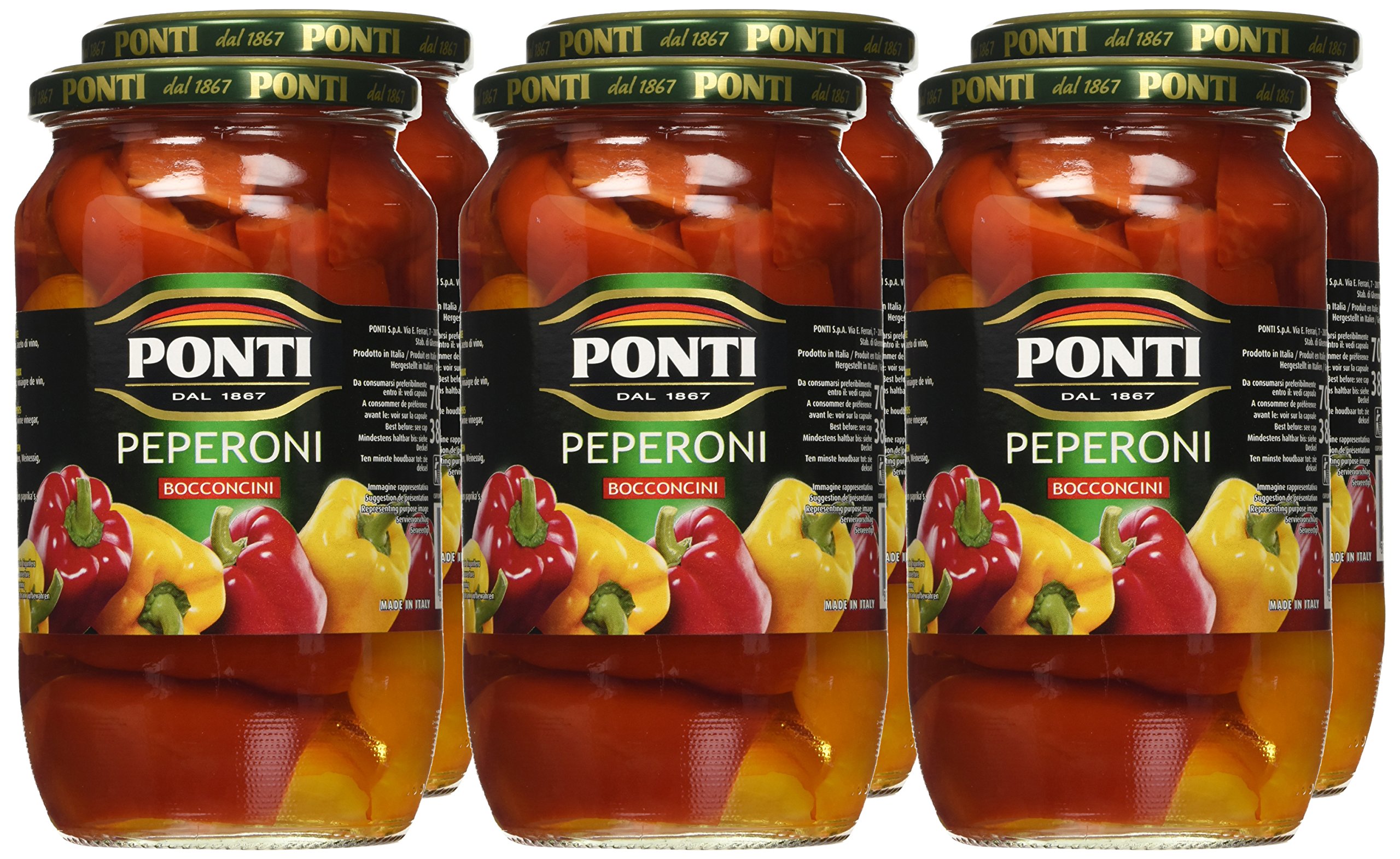 Ponti Peperoni Bocconcini, T6 - 6 Vasi da 700 gr