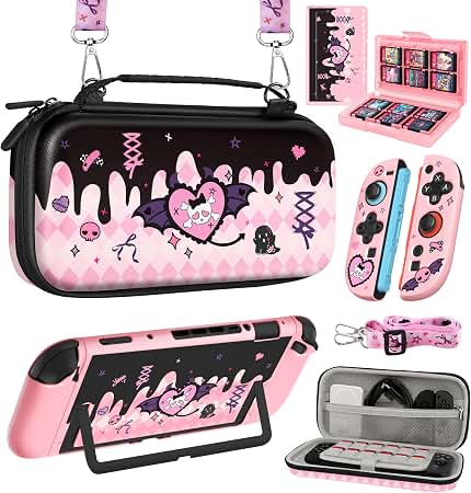 Amazon.com: JSAUX Dual-Case Set for Switch 2, Large Hard Case
