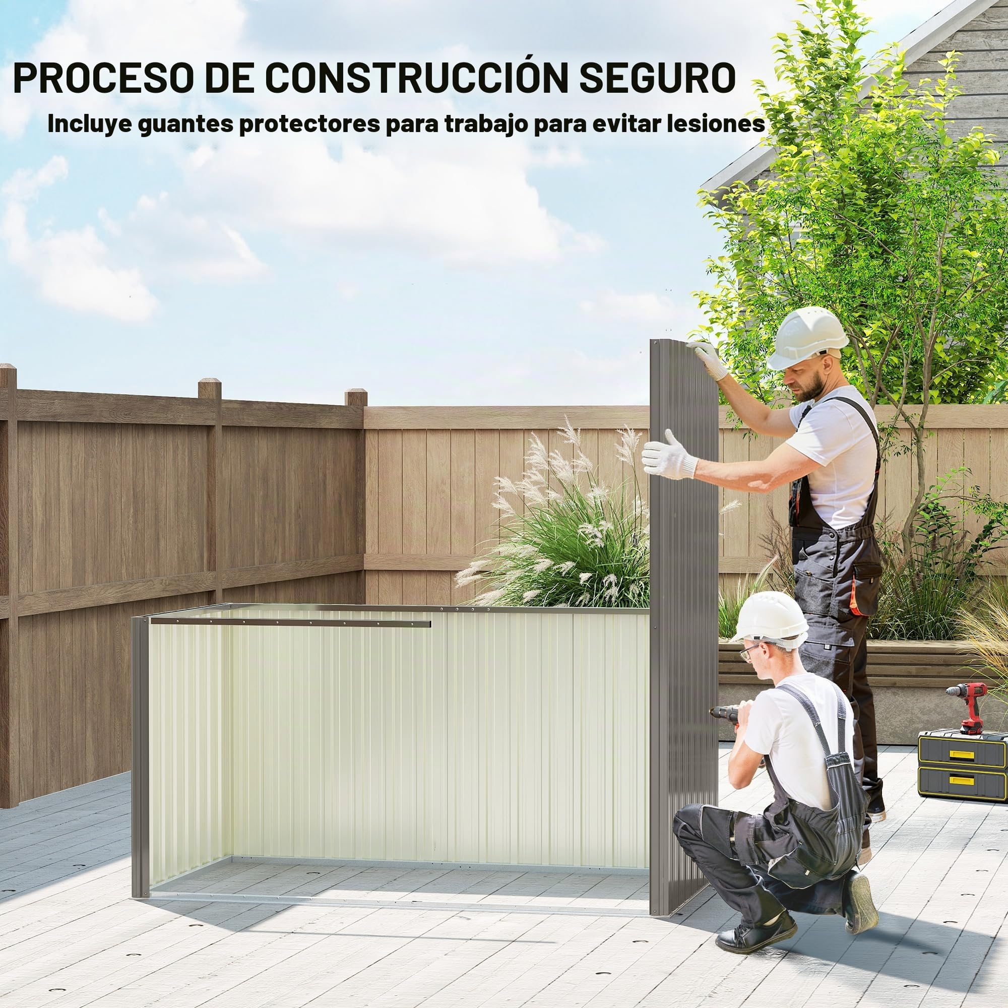 Outsunny - Cobertizo de jardín de metal, 1,37 m², 163 x 90 x 179 cm, acero galvanizado, armario de jardín Adossable con 2 rejillas de ventilación y techo inclinado antiUV - cabina de almacenamiento