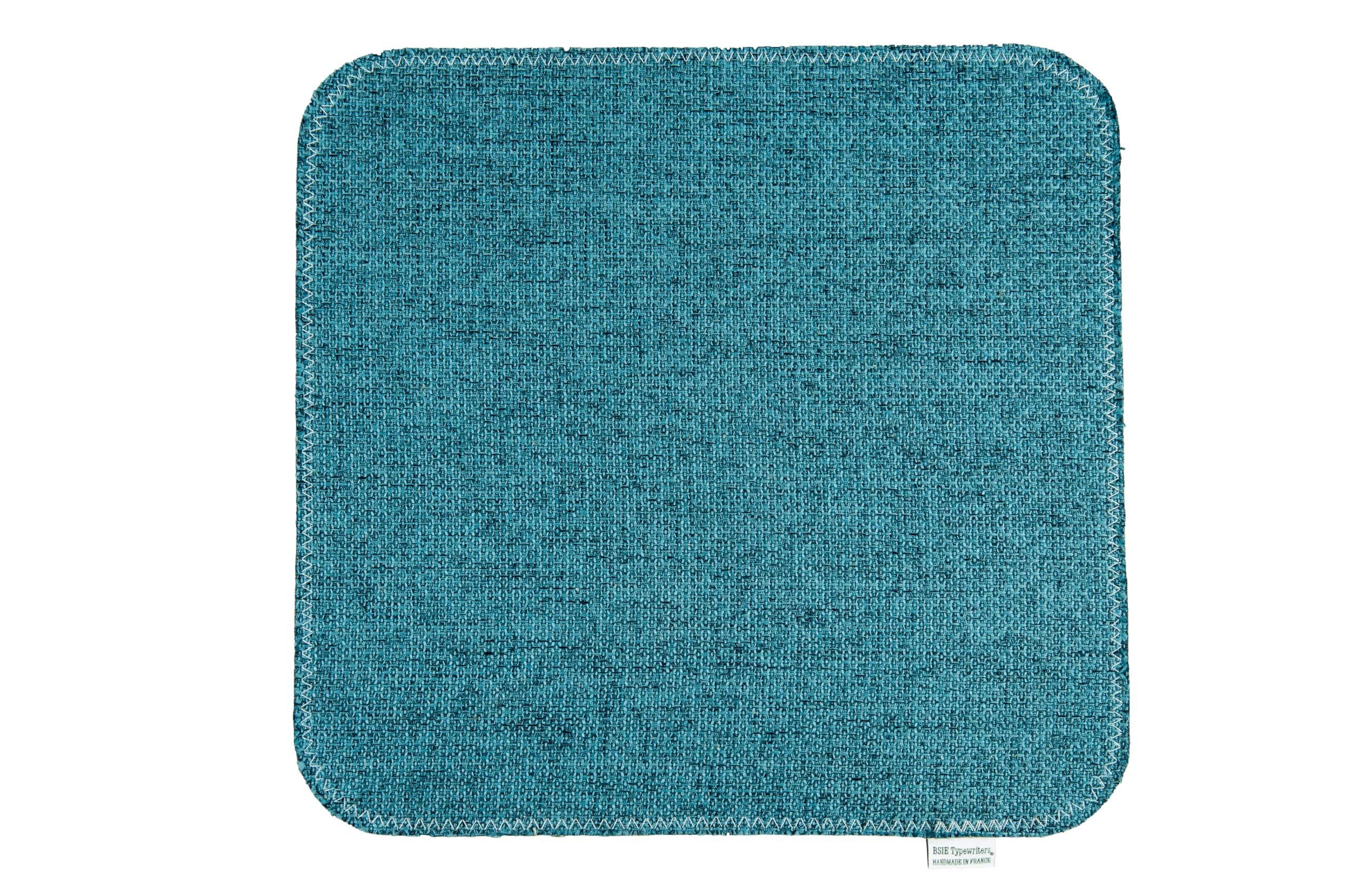 Typewriter Mat from BSIE Typewriters - Creating a Non-Slip Surface - Handmade in France - Blue