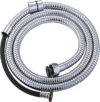 70-Inch Bidet Hose - Long Shower Head Stainless Steel Hose Bathroom Toilet Handheld Showerhead Sprayer Extension Replacement Part with Brass Coupler, Polished Chrome