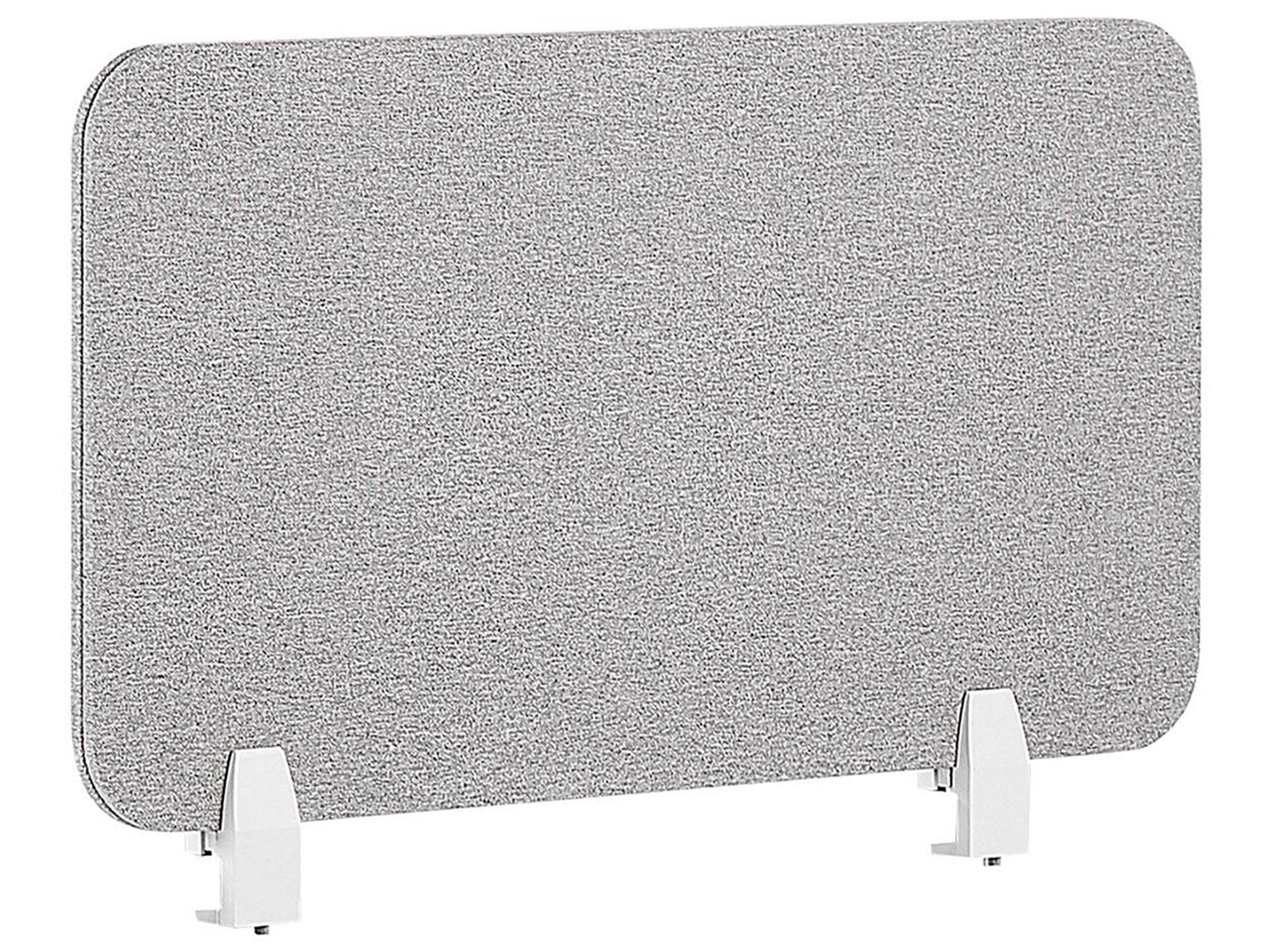 Beliani Pannello Divisorio Fonoassorbente in Pet 72 x 40 cm Grigio Chiaro