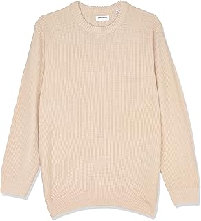 بلوفر روي عصري بمقاس كبير منسوج برقبة دائرية ضيقة للرجال من جاك اند جونز، (عبوة من 1 قطعة)