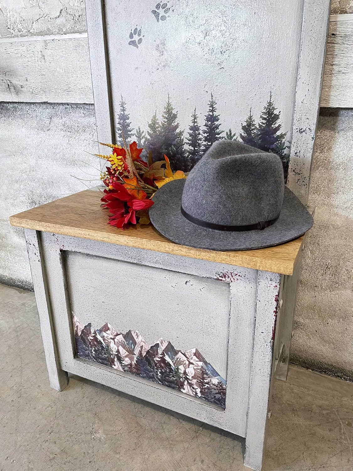 Redesign Décor Transfers®-24"x35"Cabin Getaway-Total Sheet Size 24"x35", Cut into 2 Sheets Wall Decals Wallpaper Wall Stickers Murals Decor Furniture Transfer 655350656423