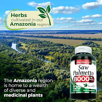 FITO MEDIC'S Labs Saw Palmetto Capsules 120 Count Herbal Supplement for Mens Wellness & Daily Support Easy-to-Absorb Formula
