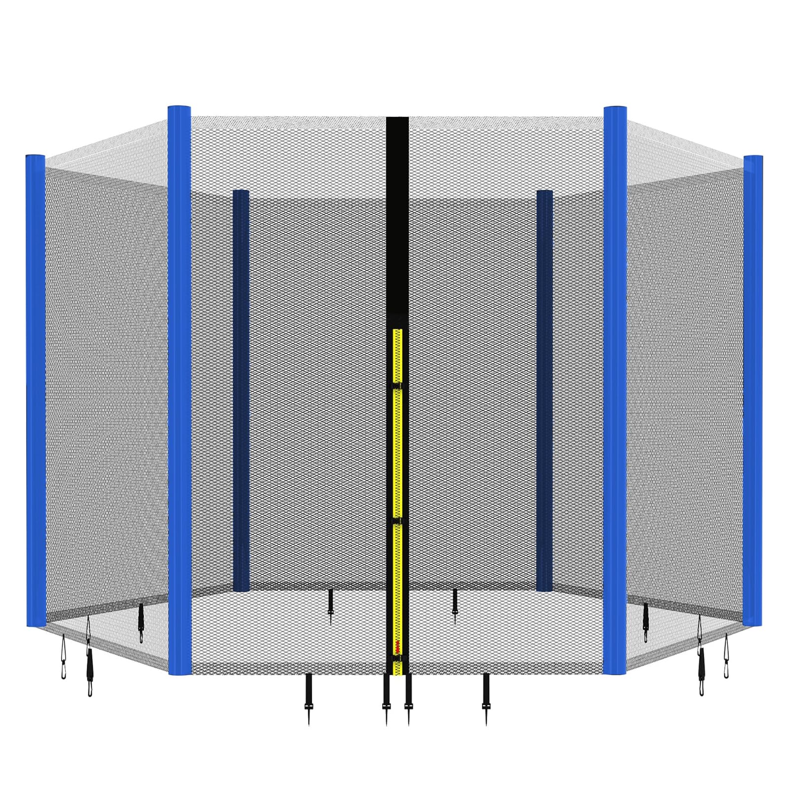 Pali Per Rete Trampolino Arebos - 6 Pezzi Da 209 Cm Con Imbottitura In Schiuma - Per Trampolini Ø 244-305 Cm - Foto 9