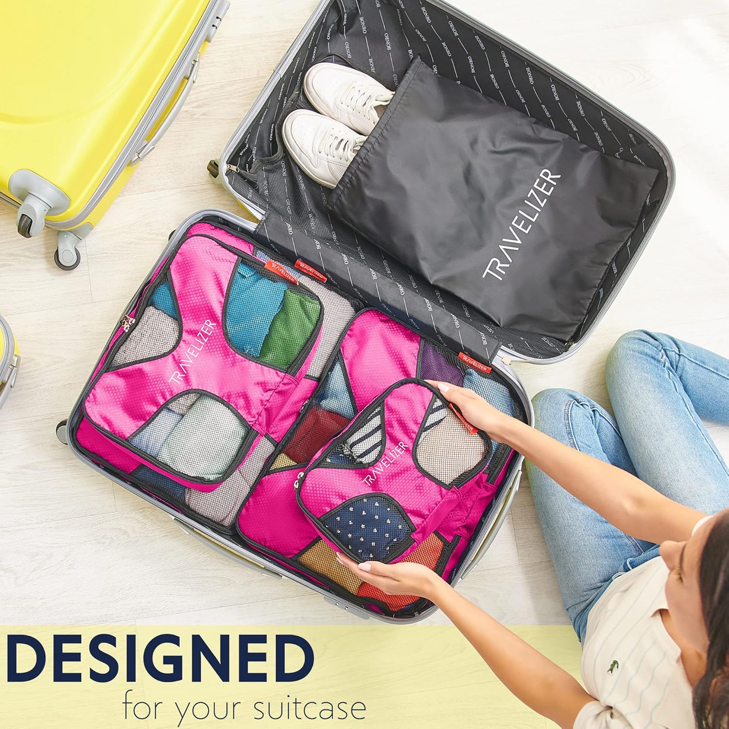 Travel Packing Cubes 5 pcs Luggage Organizer Set for Bag & Suitcase - Image 5