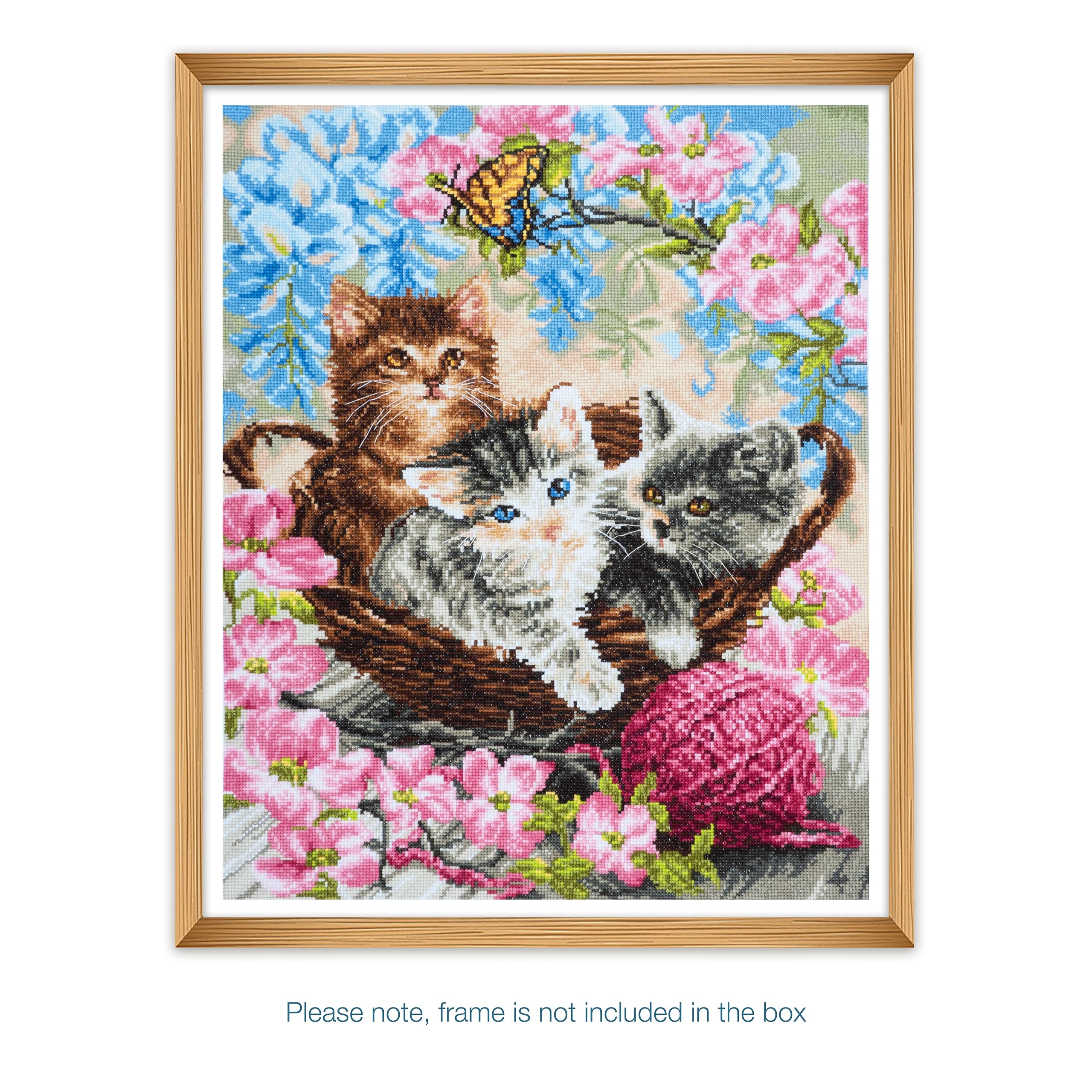 Trimits Grote kruissteekkits - Geteld borduurwerk voor volwassenen, beginners en kinderen, kerstcadeaus muurkunst (lijst niet inbegrepen), 11 stuks, moderne bij
