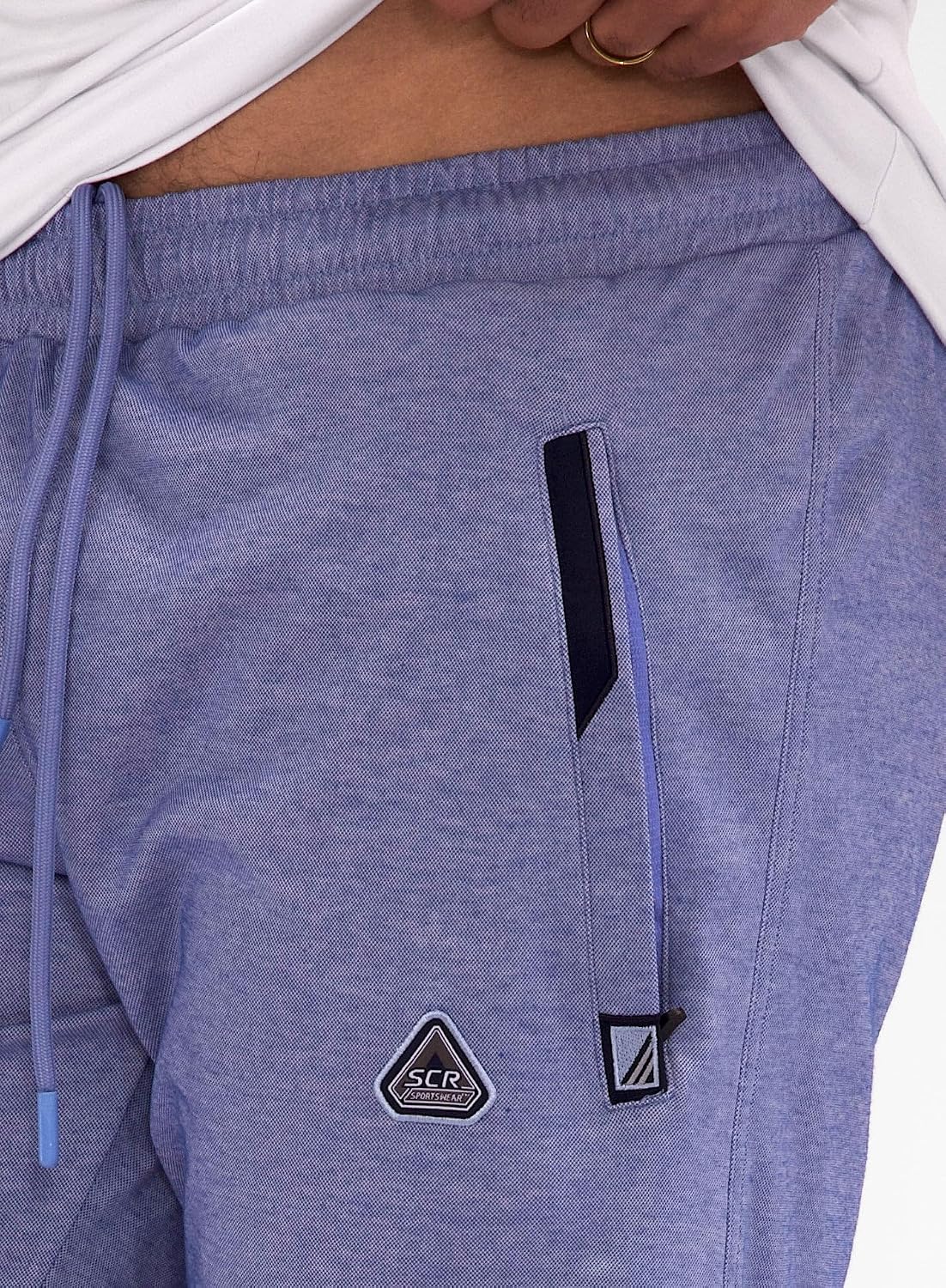 SCR Men's Tall Athletic Shorts 11" Inseam - Mens Lounge Shorts for Tall, Big and Tall Men - with Zipper Pockets