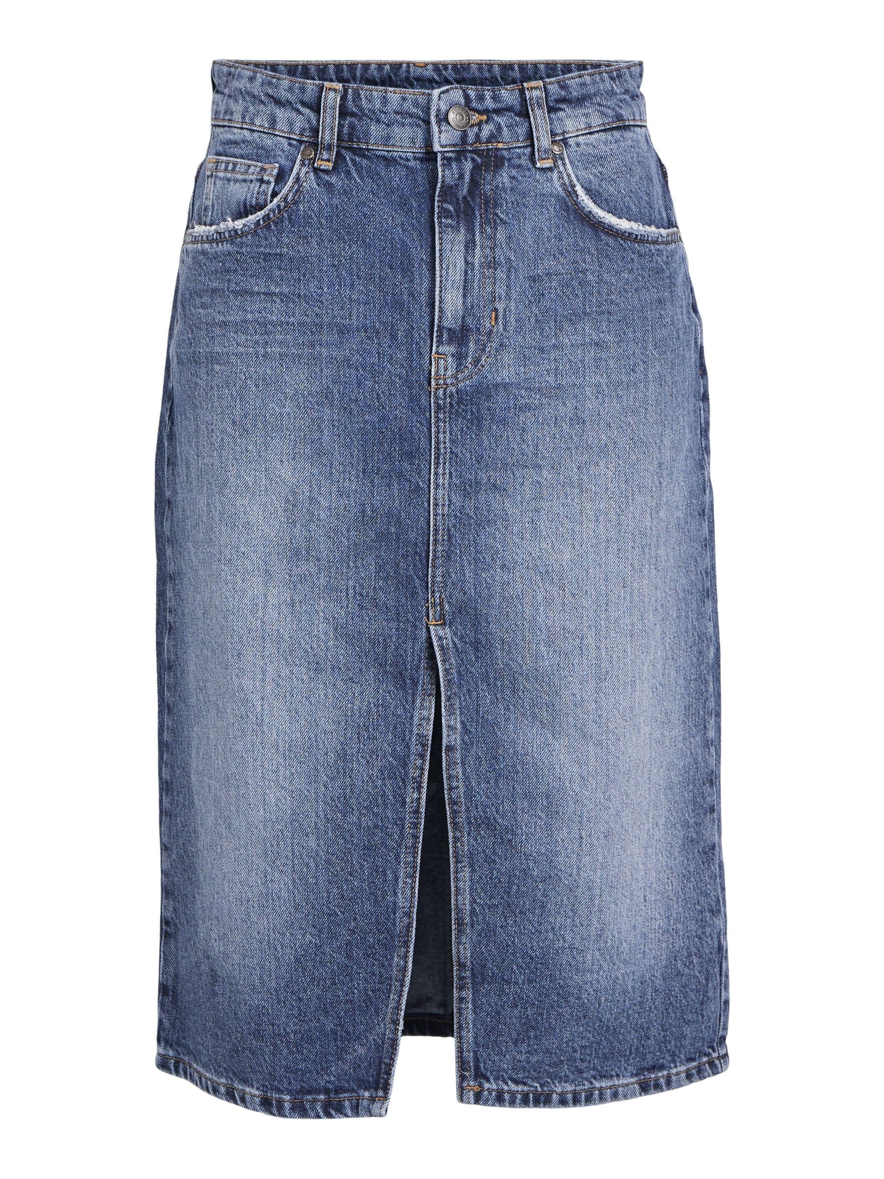 Object Objharlow Midi Denim Skirt Noos Falda Mujer
