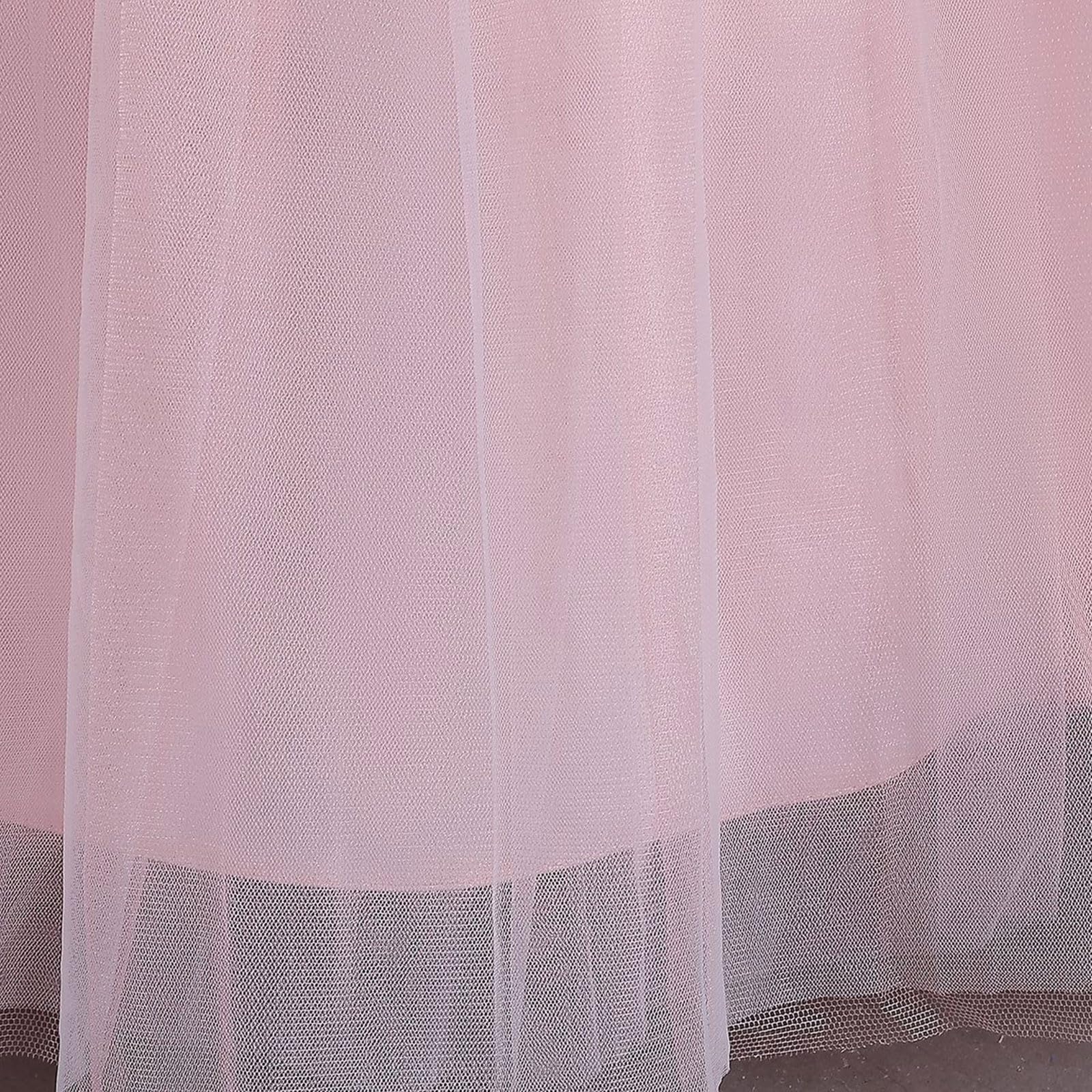 Vestido Niña 12 Años,Vestido Infantil de Princesa con Diseño Asimétrico y Detalles Florales para Ocasiones